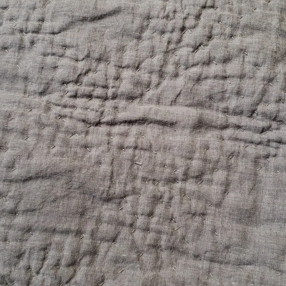 Restoration Hardware Vintage Washed Quilted Linen Pillow Sham
